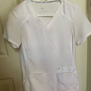 Cherokee iFlex XXS White Scrub top